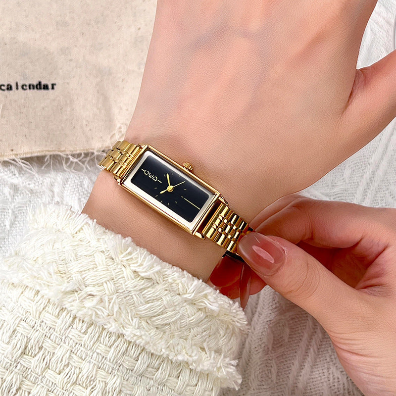 Eenvoudig, klein en stijlvol quartzhorloge voor dames